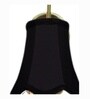 Designer Gold Wall Sconce with Black Cotton Shade for Indoor Decor