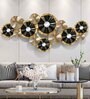 Designer Golden Black Metal Wall Art