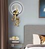 Designer Golden Peacock Wall Hook with Circular Frame   Luxury Wall D cor