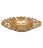 Designer Handcrafter Gold Metal Urli With Lotus Shape Diyas