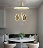 Designer Inbuilt LED Hanging Chandelier White Accent