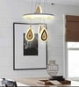 Designer Inbuilt LED Hanging Chandelier White Accent
