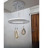 Designer Inbuilt LED Hanging Chandelier White Accent