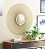 Golden Designer Metal Wall Mirror
