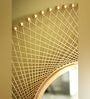 Golden Designer Metal Wall Mirror