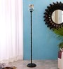 Mountwill Multicolour Glass Shade Torchiere Floor Lamp With Iron Base
