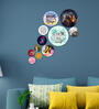 Designer Multicolour Engineered Wood Wall Hanging Quotes