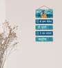 Designer Multicolour Engineered Wood Wall Hanging Quotes