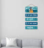Designer Multicolour Engineered Wood Wall Hanging Quotes
