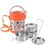 Designer Peach Stainless Steel Lunch Box