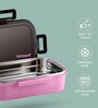 Designer Pink Stainless Steel Lunch Box with Spoon