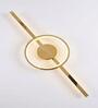 Designer Ring & Bar Golden LED Wall Light