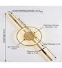 Designer Ring & Bar Golden LED Wall Light