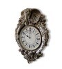 Silver Fibre Designer Royal Traditional Wall Clock