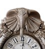 Silver Fibre Designer Royal Traditional Wall Clock