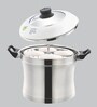 Designer Stainless Steel Idli Cooker 4 Plates (4*4 Idlis ) with glass lid