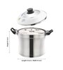 Designer Stainless Steel Idli Cooker 4 Plates (4*4 Idlis ) with glass lid