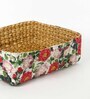 (1Pc) Multicolor Seagrass Handmade Eco-Friendly Table Organizer & Storage Basket