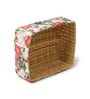 (1Pc) Multicolor Straw Rectangular Storage Basket & Wardrobe Organiser