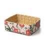 (1Pc) Multicolor Straw Rectangular Storage Basket & Wardrobe Organiser