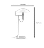 DeskLight White Aluminium LED Table Lamp