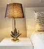 Antique Brass Finish Metal Design Ivy Leaf Table Lamp Antique Brass Finish Metal Design Ivy Leaf Table Lamp