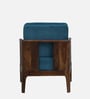 Desna Sheesham Wood 1 Seater Sofa In Blue Colour