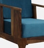 Desna Sheesham Wood 1 Seater Sofa In Blue Colour