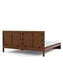 Deux Solid Wood King Size Bed In Dual Tone Finish