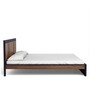 Deux Solid Wood King Size Bed In Dual Tone Finish
