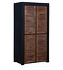 Durham Solid Wood 2 Door Wardrobe In Dual Tone Finish