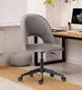 Deva Velvet Guest Chair In Dark Grey Colour
