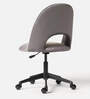 Deva Velvet Guest Chair In Dark Grey Colour