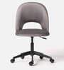 Deva Velvet Guest Chair In Dark Grey Colour