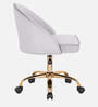 Deva Velvet Guest Chair In Light Grey Colour