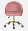 Deva Velvet Guest Chair In Pink Colour