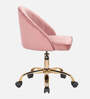 Deva Velvet Guest Chair In Pink Colour