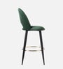 Deva Velvet Bar Chair In Green Colour