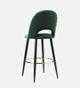 Deva Velvet Bar Chair In Green Colour