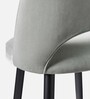 Deva Velvet Bar Chair In Grey Colour