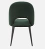 Deva Velvet Dining Chair In Dark Green Colour
