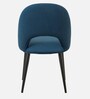 Deva Velvet Dining Chair In Navy Blue Colour