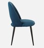 Deva Velvet Dining Chair In Navy Blue Colour