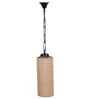 Devansh Beige Jute  Cylindrical  Hanging Single Hanging Lamp