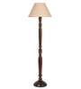 Beige Jute Conical wooden floor lamp