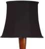 Black Cotton Wooden floor Lamp