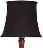 Black Cotton Wooden floor Lamp