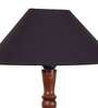 Black coolie cotton Wooden floor lamp