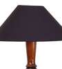 Black coolie cotton Wooden floor lamp