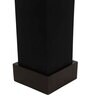 Miler Black Cotton Fabric Shade Table Lamp With Wood Base